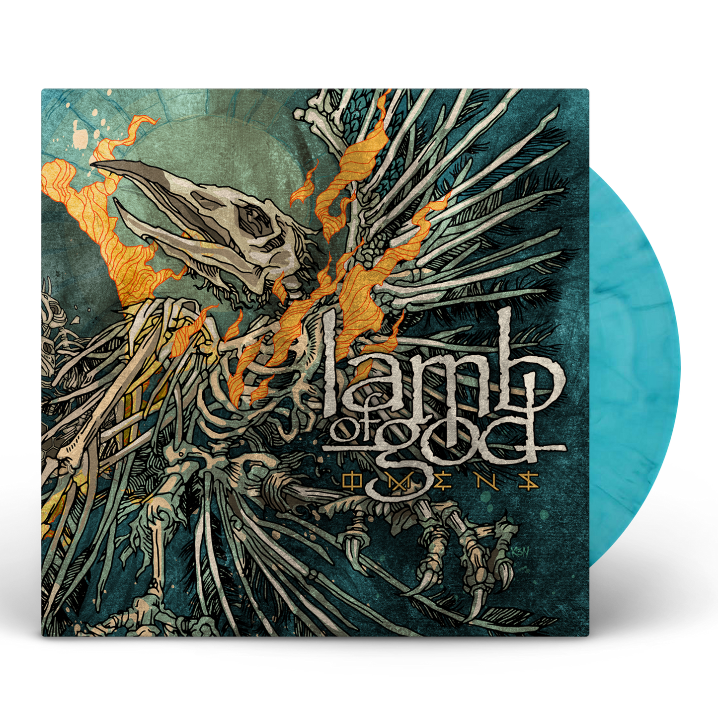 Lamb of God - Omens Marbled Teal Vinyl